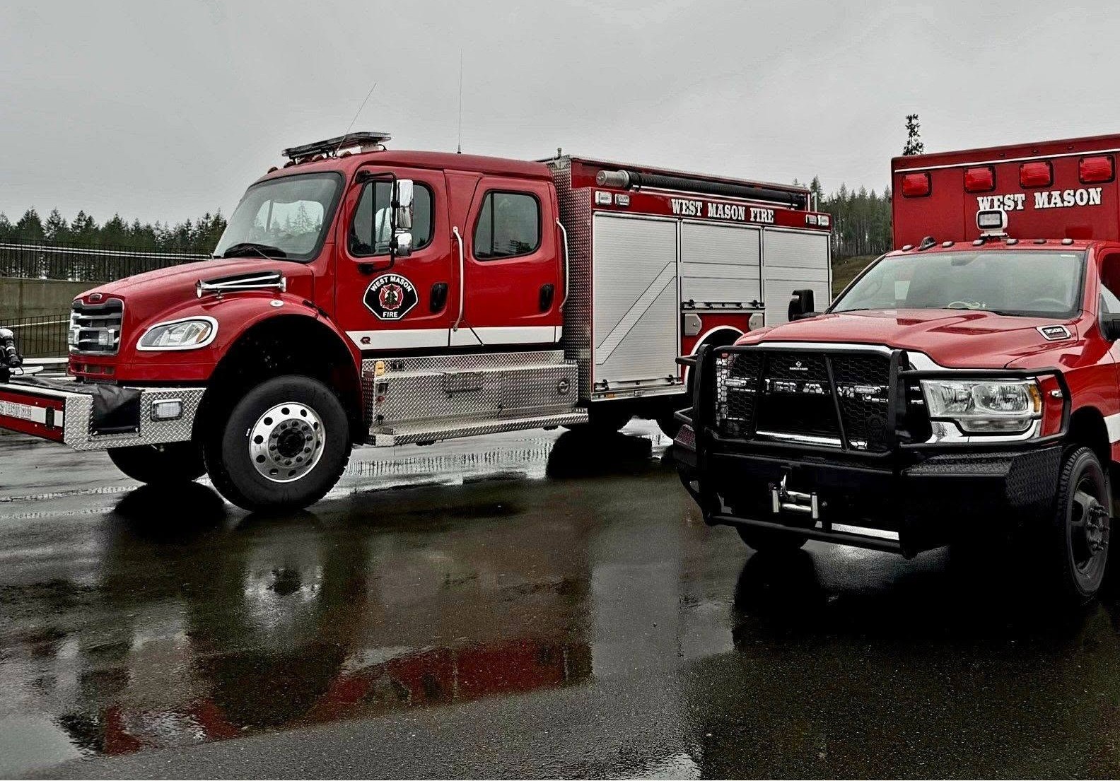 Original West Mason Fire apparatus photograph